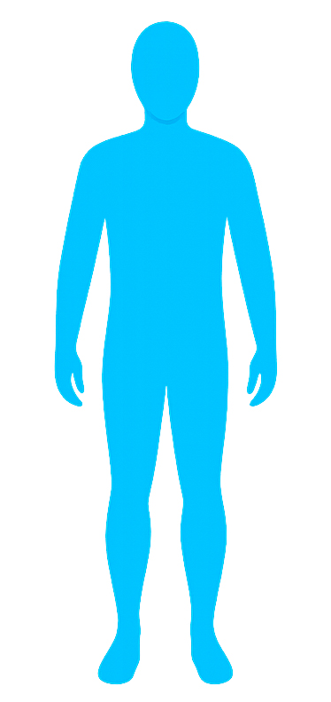 Silhueta representando a faixa de IMC